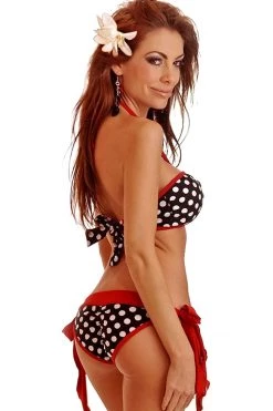 Daisy Corsets Rockabilly Polka Dot Scrunch Bikini* Swimwear