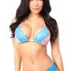 Daisy Corsets Baby Pink Sequin Scrunch Bikini W/Turquoise Lace* Swimwear 2 Daisy Corsets Baby Pink Sequin Scrunch Bikini W/Turquoise Lace* Swimwear