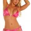 Daisy Corsets Swimwear Pink Glitter Scrunch Bikini With Rhinestones* 2 Daisy Corsets Swimwear Pink Glitter Scrunch Bikini With Rhinestones*