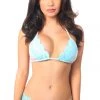 Daisy Corsets White Sequin Pucker Bikini & Light Blue Lace* 1 Daisy Corsets White Sequin Pucker Bikini & Light Blue Lace*