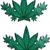 Pastease Glitter Pot Leaves Full Breast Nipple Pasties Accessories