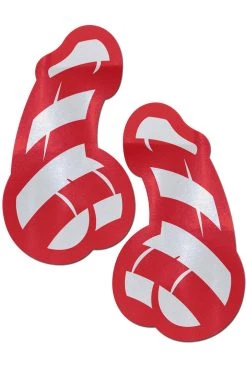 Pastease Candy Cane Dick Nipple Pasties