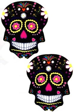 NevaNude Accessories Freaking Awesome Sugar Skull Nipple Pasties