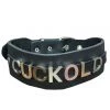 Funk Plus BDSM Collars 1 3/4" Leather Strap 'CUCKOLD' Name Choker