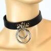 Funk Plus Leather Double O Ring Choker 2 Funk Plus Leather Double O Ring Choker