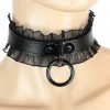 Funk Plus Leather & Lace O Ring Choker