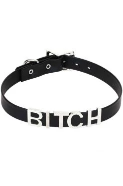 Funk Plus BDSM Collars 3D BITCH Slave Collar