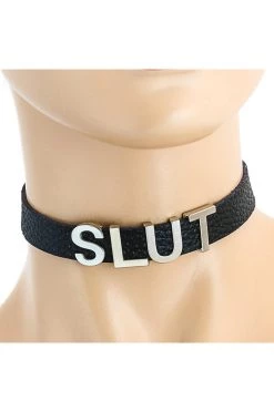 Funk Plus 3D SLUT Slave Collar BDSM Collars