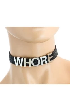 Funk Plus 3D WHORE Slave Collar BDSM Collars
