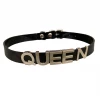 Funk Plus Vinyl Black 'QUEEN' Name Choker 1 Funk Plus Vinyl Black 'QUEEN' Name Choker