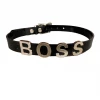 Funk Plus BDSM Collars Vinyl Black 'BOSS' Name Choker