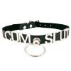 Funk Plus 3D Steel CUM SLUT Name Collar With Bondage Ring BDSM Collars