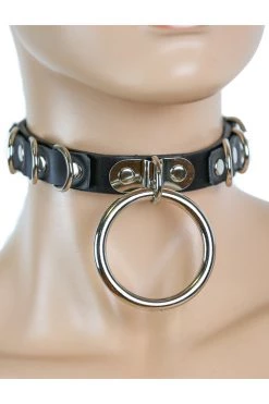 Funk Plus Leather Multi D Ring BDSM Collar BDSM Collars