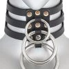 Funk Plus Triple Leather O Ring Choker