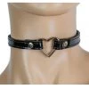 Funk Plus BDSM Collars Patent Leather Mini Heart Choker 2 Funk Plus BDSM Collars Patent Leather Mini Heart Choker