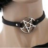 Funk Plus Pentagram Leather Choker BDSM Collars