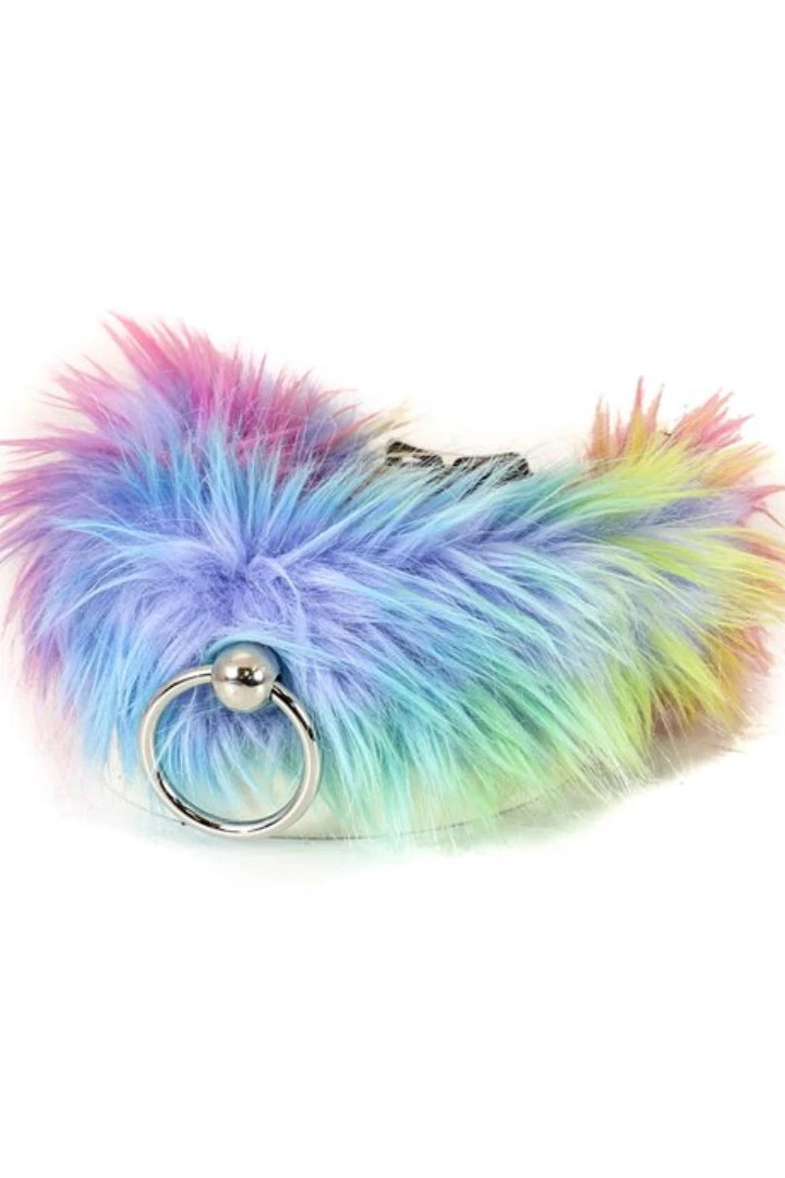 Funk Plus BDSM Collars Fraggle Rock Faux Fur Leather Choker 3 Funk Plus BDSM Collars Fraggle Rock Faux Fur Leather Choker