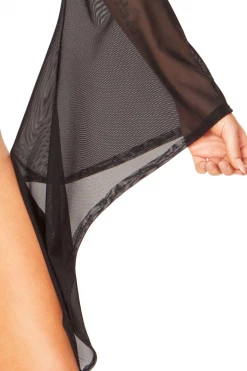 J Valentine Black Mesh Gypsy Sleeve Top 7 J Valentine Black Mesh Gypsy Sleeve Top