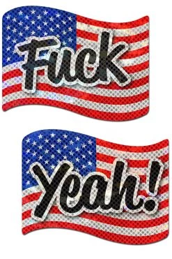 Pastease America 'Fuck Yeah!' USA Stars & Stripes Nipple Pasties