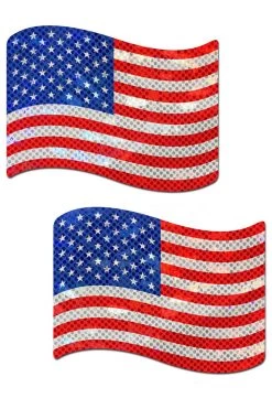Pastease American USA Stars & Stripes Nipple Pasties