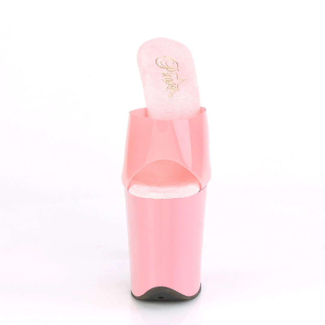 Pleaser Lingerie 8" Heel, Baby Pink (Jelly-Like) TPU/B. Pink Platform Slide 6 Pleaser Lingerie 8" Heel, Baby Pink (Jelly-Like) TPU/B. Pink Platform Slide