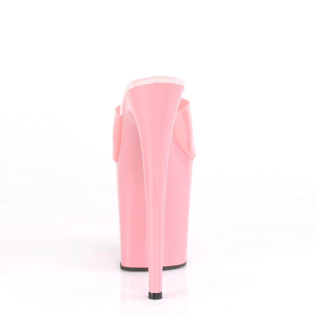 Pleaser Lingerie 8" Heel, Baby Pink (Jelly-Like) TPU/B. Pink Platform Slide 7 Pleaser Lingerie 8" Heel, Baby Pink (Jelly-Like) TPU/B. Pink Platform Slide