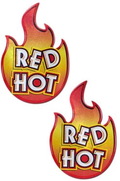 Pastease 'Red Hot' Flaming Nipple Pasties