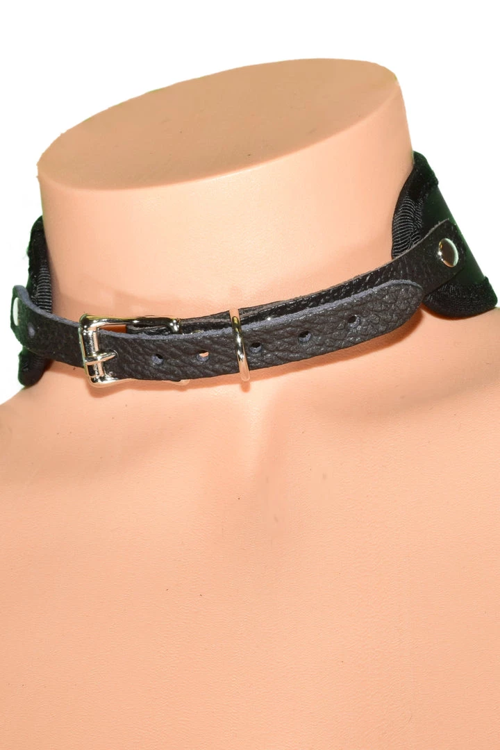 Funk Plus O Ring Black Velvet Posture Collar 4 Funk Plus O Ring Black Velvet Posture Collar