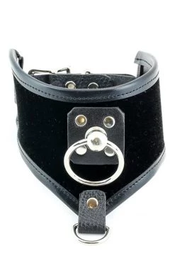 Funk Plus O Ring Black Velvet Posture Collar