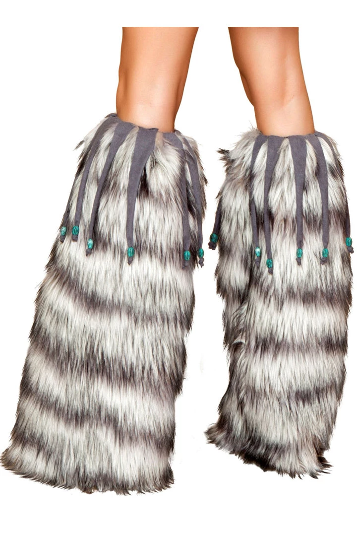 Roma Leg Warmers With Beaded Fringe Hosiery 3 Roma Leg Warmers With Beaded Fringe Hosiery
