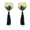 HD Lingerie Accessories Gold Sequin & Black Tassel Nipple Pasties 1 HD Lingerie Accessories Gold Sequin & Black Tassel Nipple Pasties