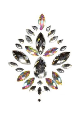 GE Apparel Cleodora Rhinestone Chest Jewels