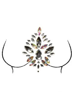 GE Apparel Cleodora Rhinestone Chest Jewels