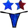 NevaNude American Spirit Flip Sequin Nipple Pasties & G-String Panty