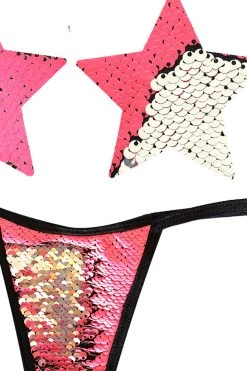 NevaNude Bitchin' Flip Sequin Nipple Pasties & G-String Panty