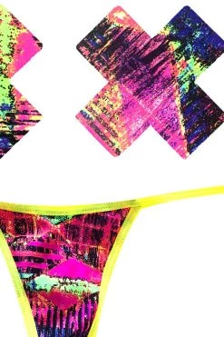 NevaNude California Love Nipple Pasties & G-String Panty Lingerie