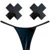 NevaNude Dom Squad Wet Vinyl Nipple Pasties & G-String Panty BDSM Lingerie