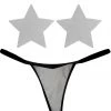 NevaNude Lingerie White Reflective Nipple Pasties & G-String Panty