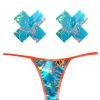 NevaNude Tropical Skittles Nipple Pasties & G-String Panty Lingerie