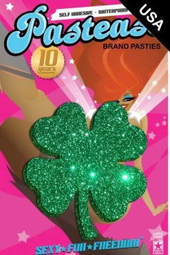 Pastease Accessories Glittering Four Leaf Clover Nipple Pasties 7 Pastease Accessories Glittering Four Leaf Clover Nipple Pasties
