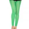 Music Legs Kelly Green Opaque Footless Tights