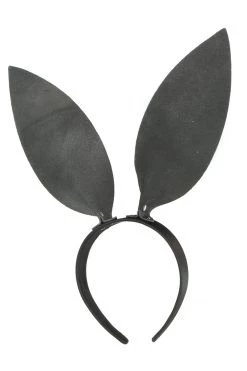 Funk Plus Fetish Black Leather Bunny Ears Blindfolds & Masks