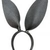 Funk Plus Fetish Black Leather Bunny Ears Blindfolds & Masks