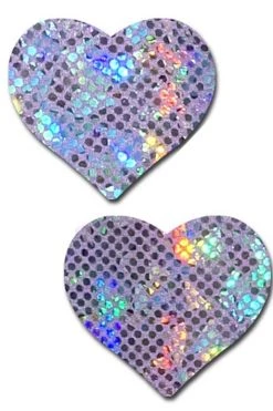 Pastease Disco Lavender Heart Nipple Pasties