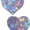 Pastease Disco Lavender Heart Nipple Pasties