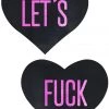 Pastease Let's F*ck Heart Nipple Pasties