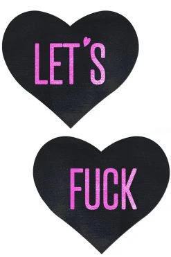 Pastease Let's F*ck Heart Nipple Pasties
