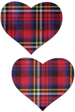 Pastease Red Plaid Punk Rock Nipple Pasties Lingerie