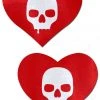 Pastease Sullen Skulls Heart Nipple Pasties Accessories 1 Pastease Sullen Skulls Heart Nipple Pasties Accessories