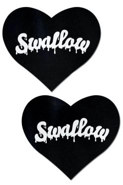 Pastease "Swallow" Hearts Nipple Pasties Lingerie